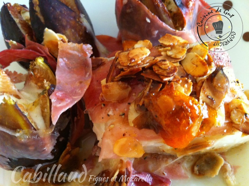 Cabillaud figues et mozzarella1