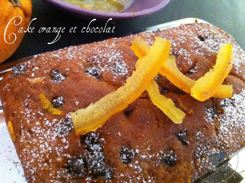Cake orange et chocolat1
