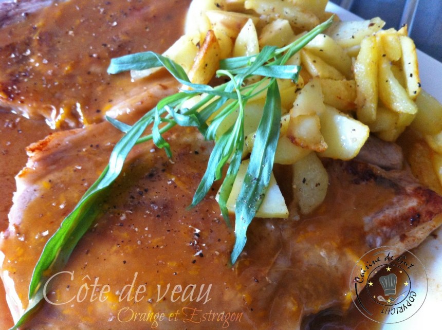 Cote de veau orange et estragon 1