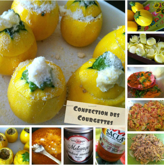 Courgettes jaunes farçies