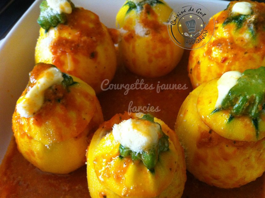 Courgettes jaunes farcies 2