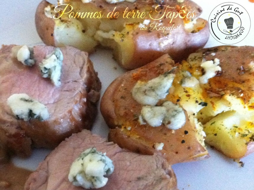 PDT tapées au roquefort