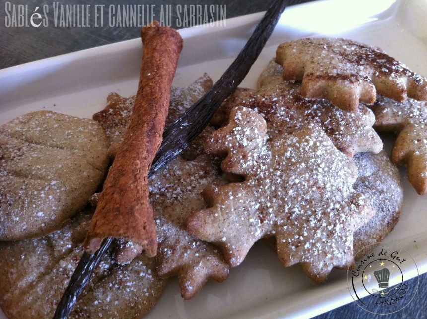 Sablés vanille cannelle au sarrasin