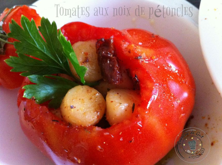 Tomates aux noix de pétoncles