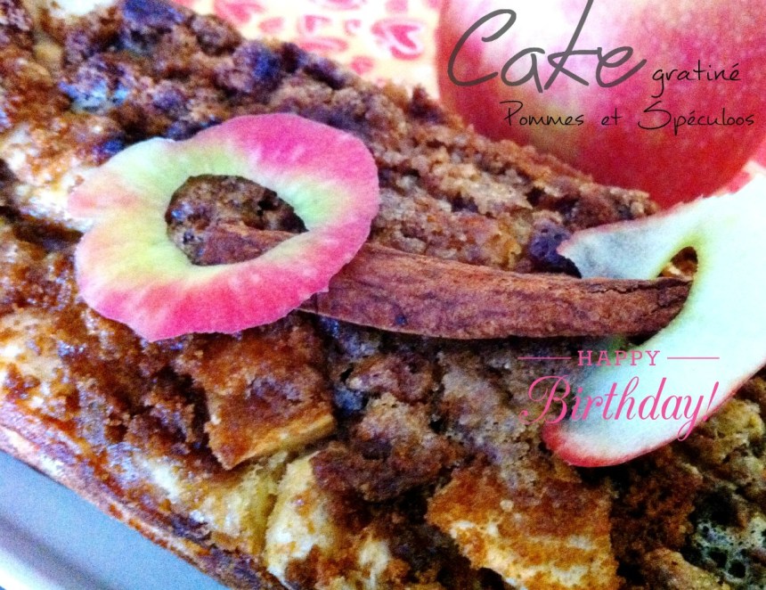 Cake gratiné pommes spéculoos 1