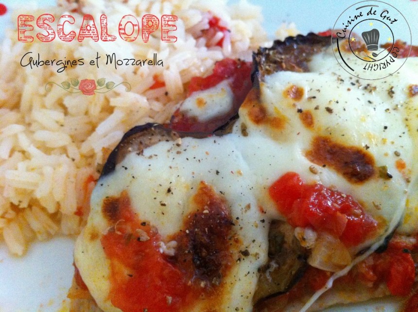 Escalope aubergines et mozzarella1