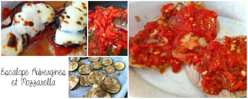 Escalope Aubergines Mozzarella