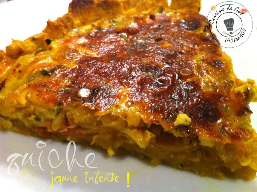 Quiche jaune intense