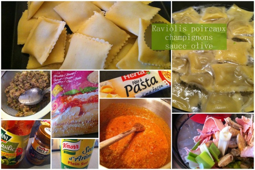 Raviolis poireaux champignons 2