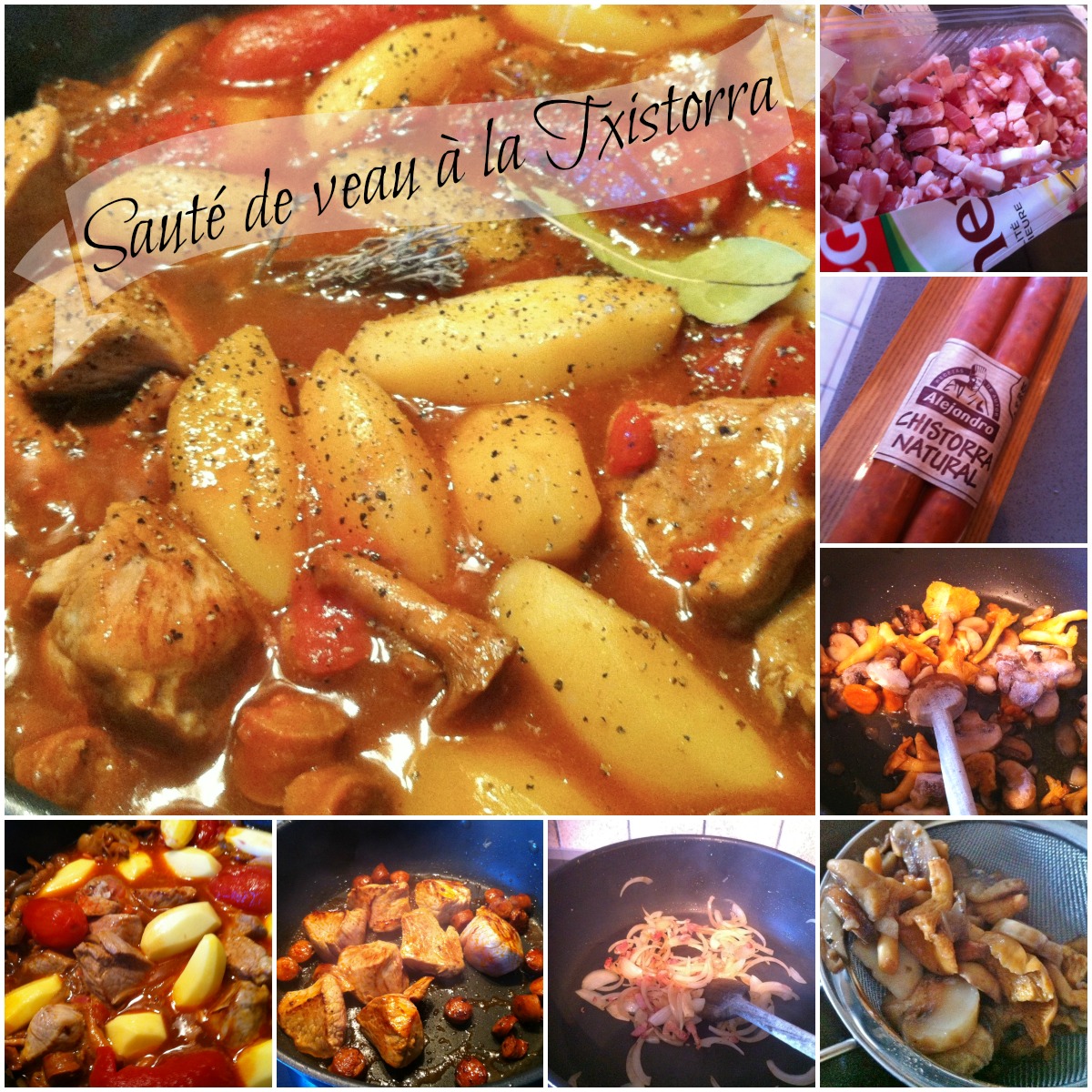 Sauté de veau à la Txistorra