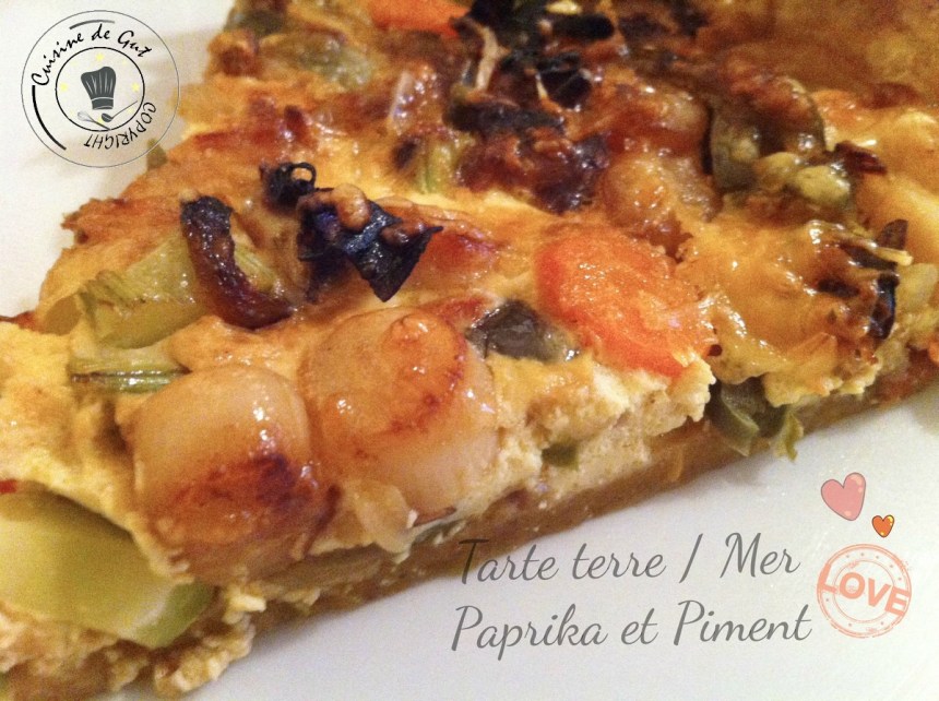 Tarte terre mer paprika et piment1