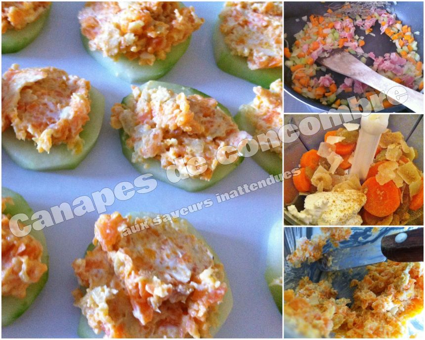 Canapes de concombre aux saveurs inattendues