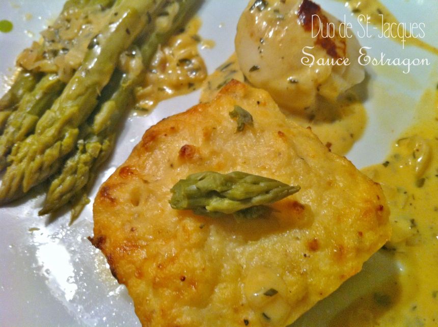 Duo de St-Jacques sauce estragon 1