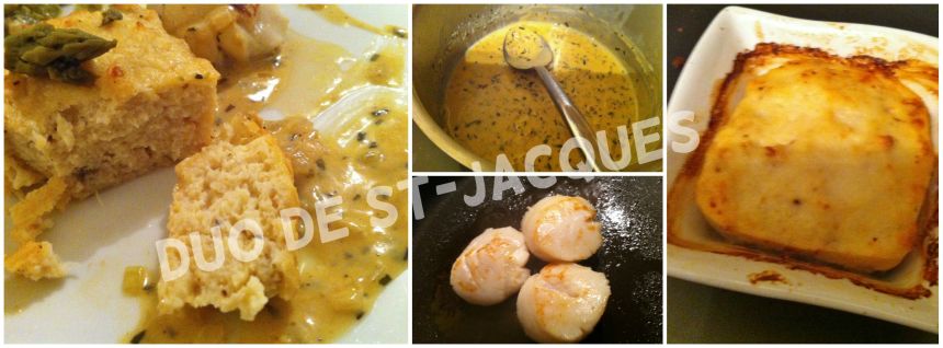 Duo de St-Jacques sauce estragon 2