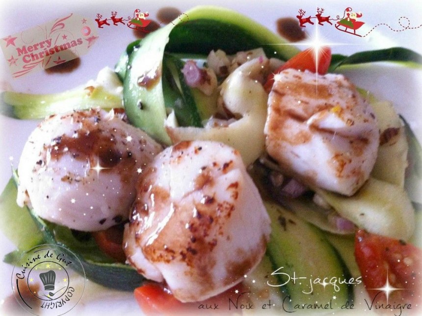 Saint Jacques auxNoix et Caramel de Vinaigre3