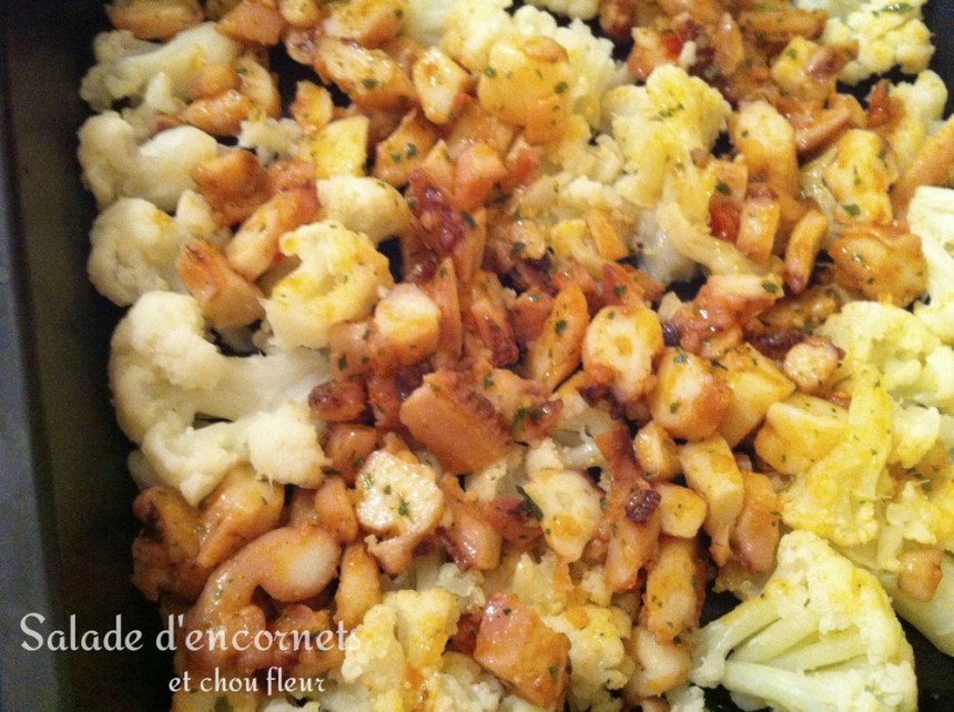 Salade d'encornets et chou fleur2