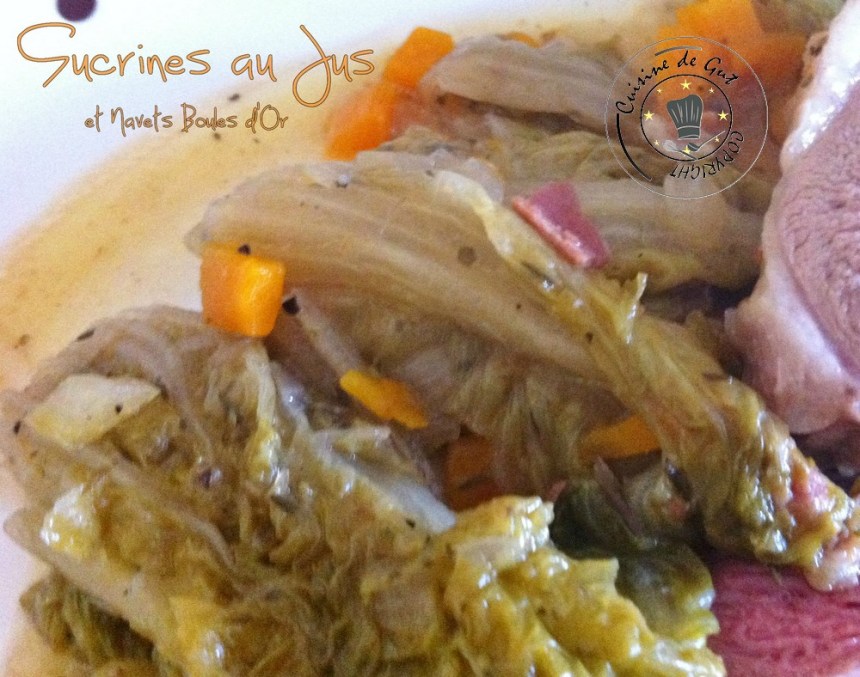 Sucrines au jus et navets boule d'or 2