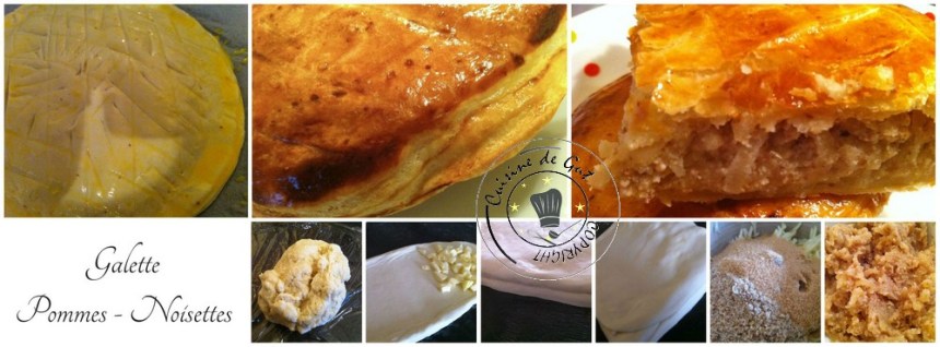 Galette pommes noisettes Collage