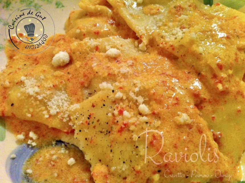 Raviolis Crevettes Poivrons Chorizo2