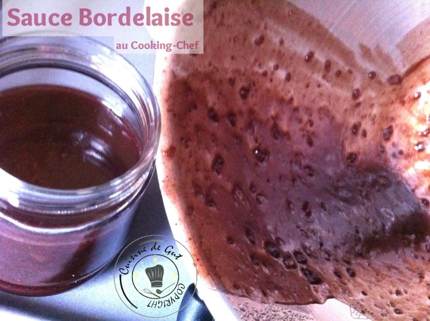 Sauce bordelaise au cooking chef