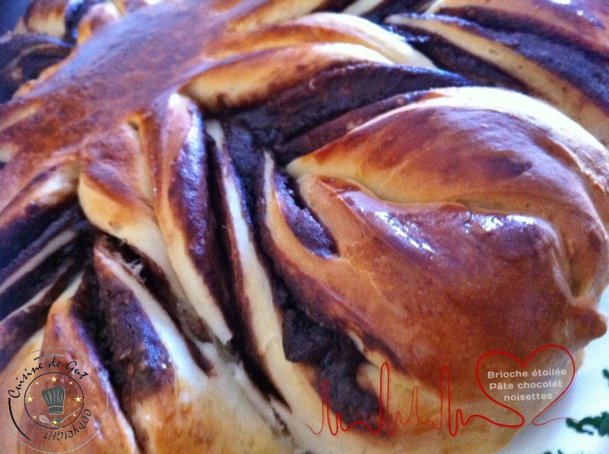 Brioche étoilée noisettes chocolat 1