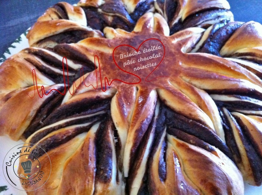 Brioche étoilée noisettes chocolat 2