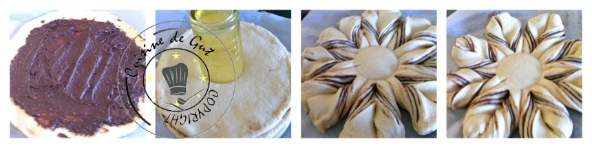 Brioche étoilée pate noisette chocolat 4