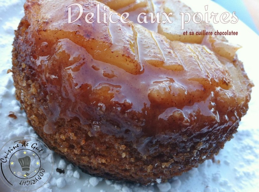 Délice aux poires et sa cuillère chocolatée 2