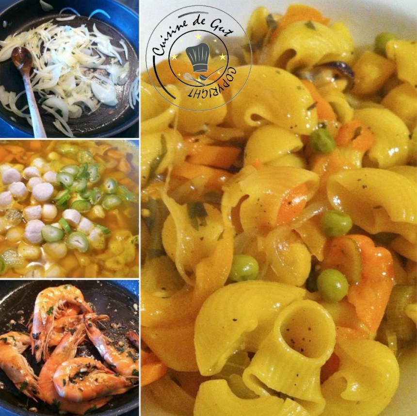 pâtes aux fruits de mer au safran2