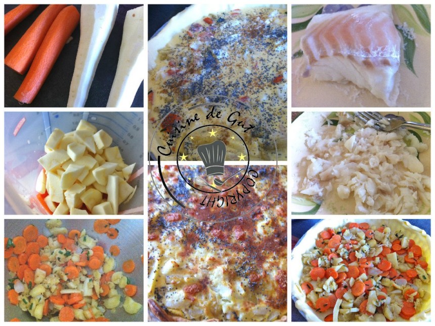 Bouchées ou tarte poisson collage