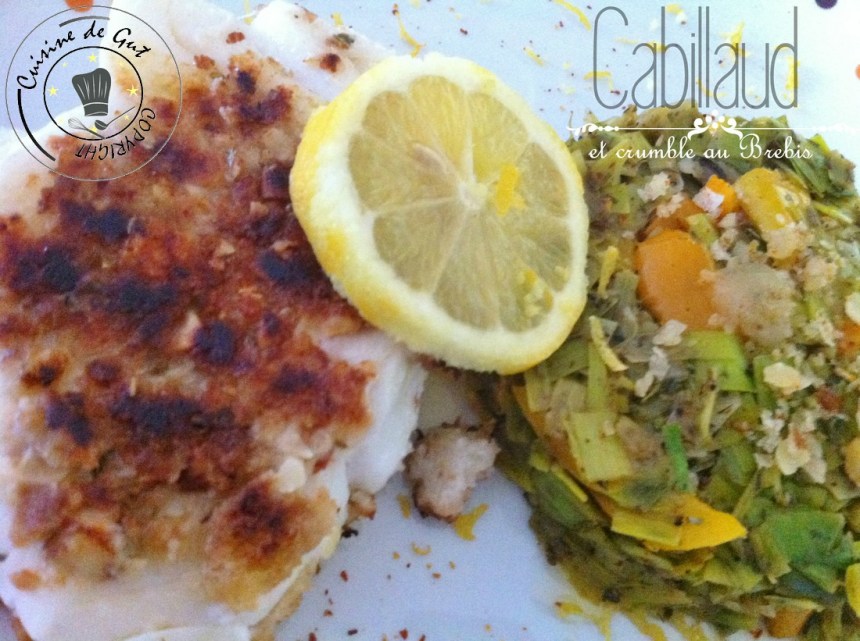Cabillaud et crumble au brebis2