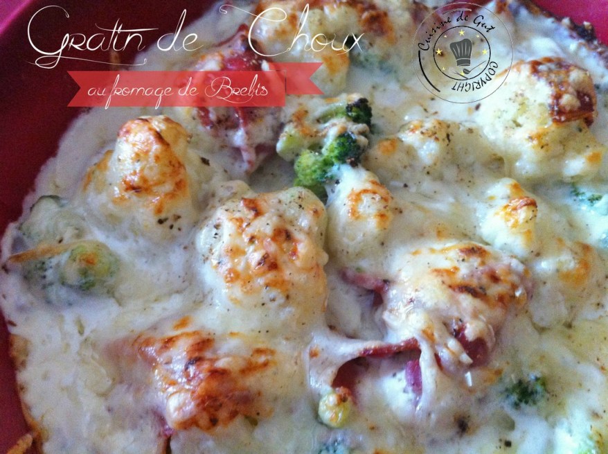 Gratin de choux au fromage de brebis