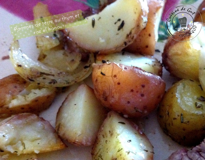 PDT cuites raz el hanout thym