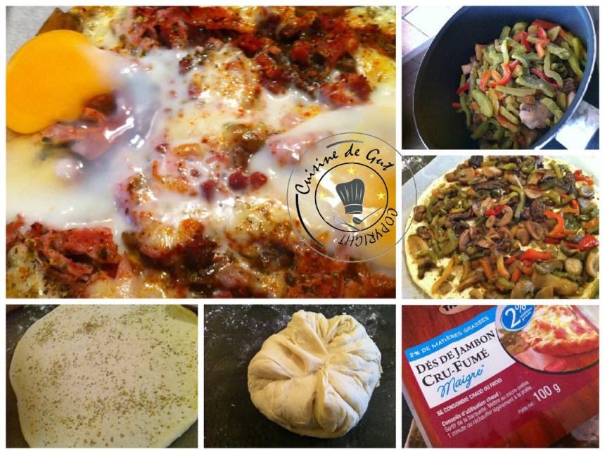 Pizza saveurs des bois collage