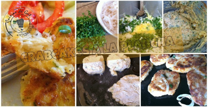 Crabcakes collage