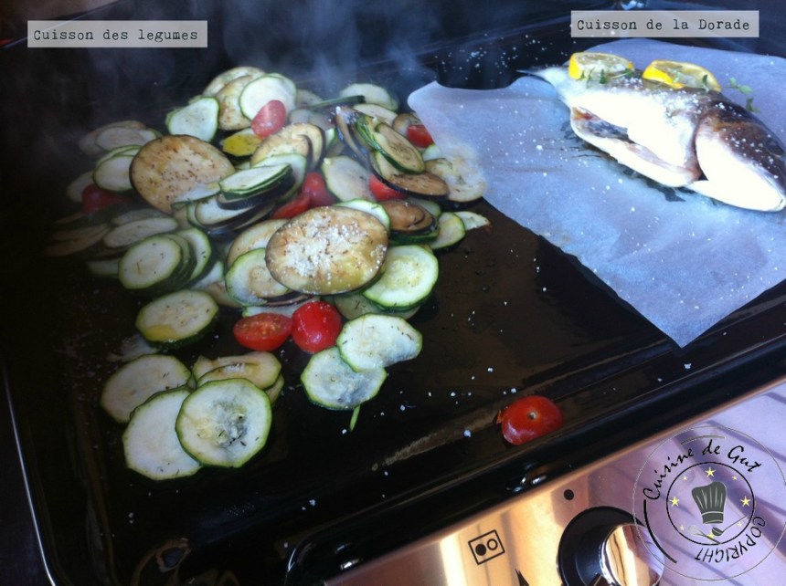 Dorade sauce citronnée échalote et sirop d'érable cuisson