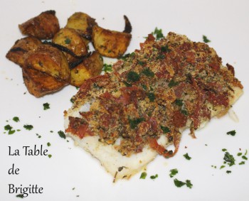 Cabillaud crumble jambon Brigitte