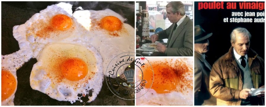 Oeufs au plat au paprika poulet au vinaigre