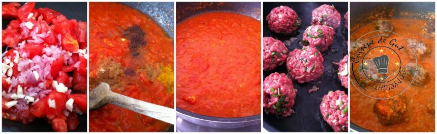 Boulettes de boeuf assia collage