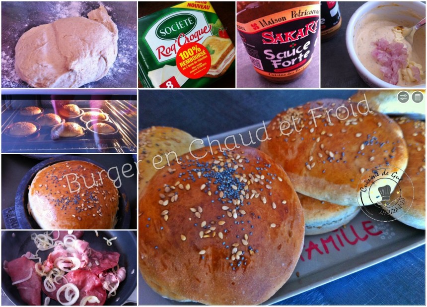 Burger en chaud et froid montage