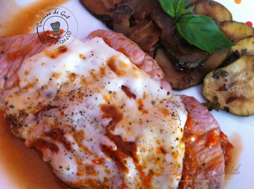 Chaud et froid de veau à la scapece Assiette