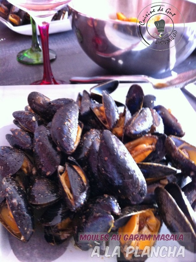 Moules au garam Masala à la plancha