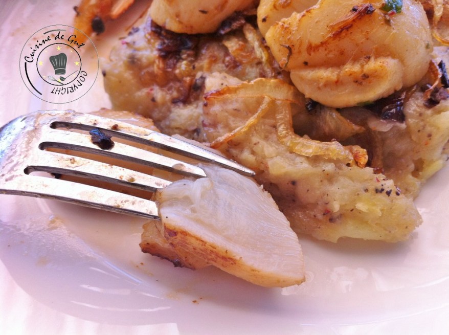 Plancha de fruits de mer et son écrasée de Primabreitzh bouchée