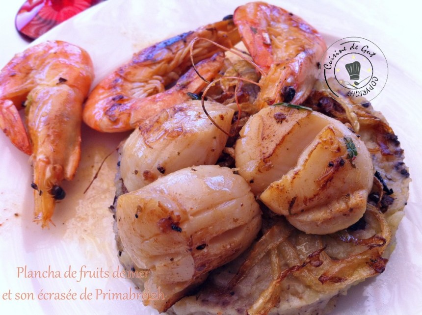 Plancha de fruits de mer et son écrasée de Primabreitzh