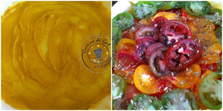 Tarte tomates colorée savora et fenouil