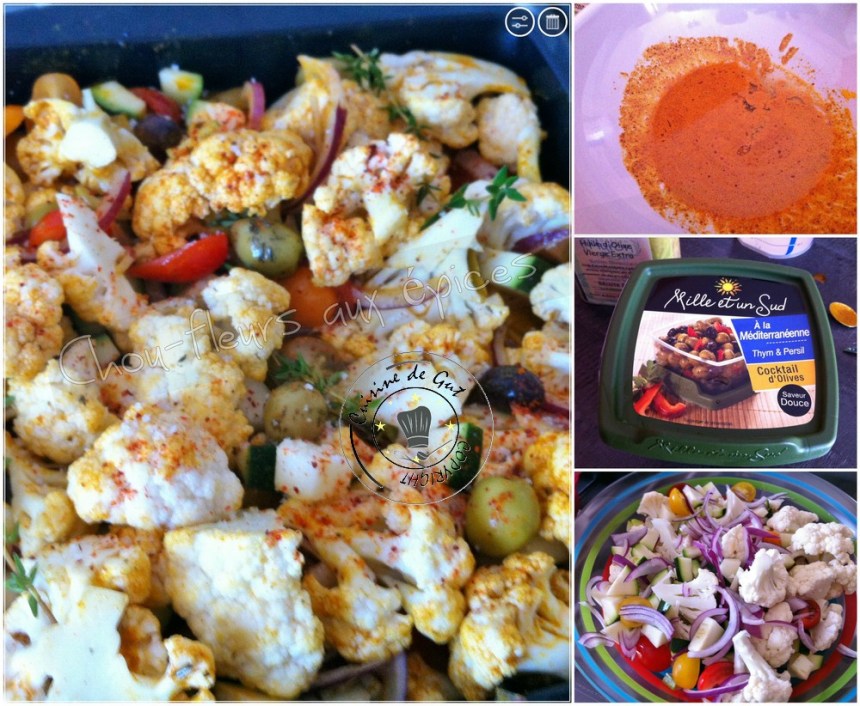 Chou fleurs aux épices montage