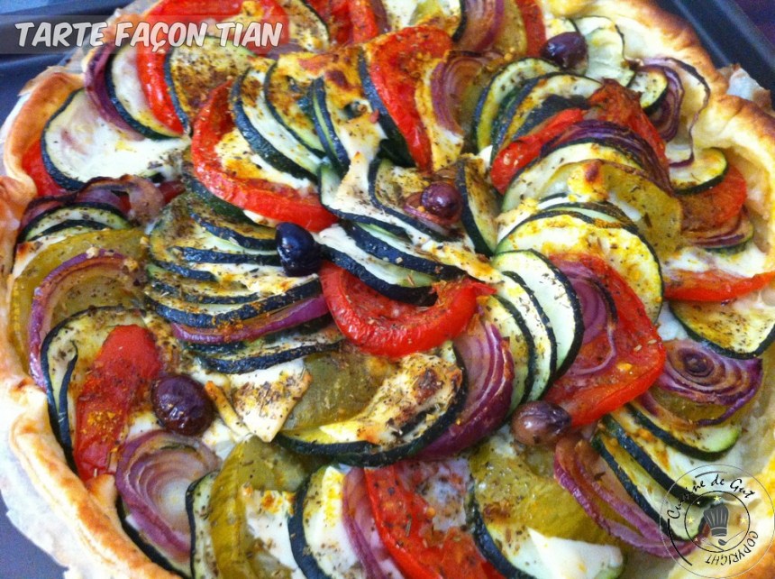 Tarte façon tian cuite