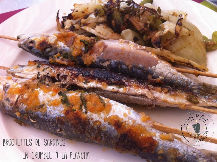 Brochettes de sardines en crumble à la plancha1