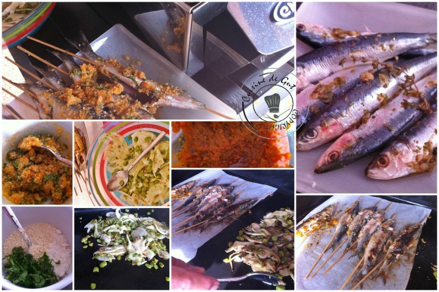 Brochettes de sardines en crumble à la plancha2