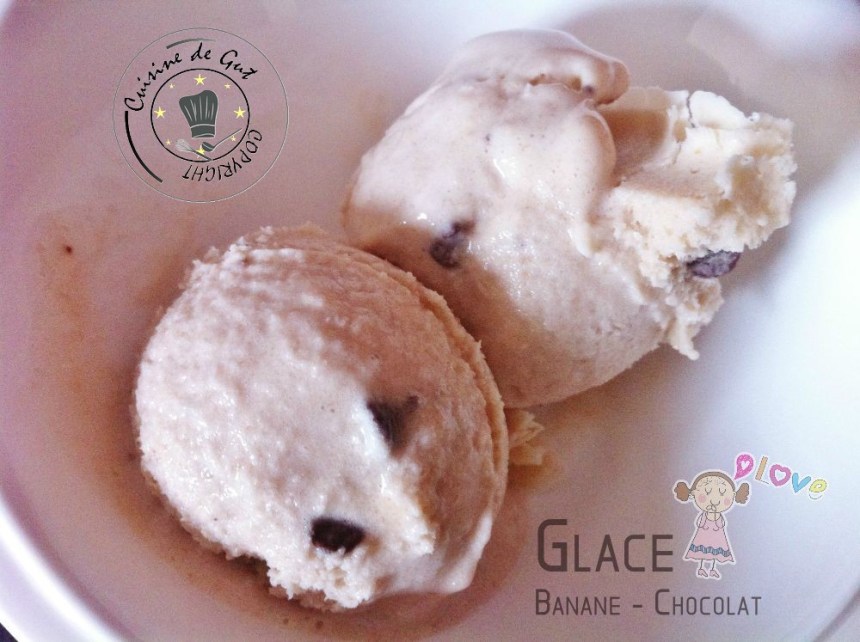 Glace banane chocolat oriane